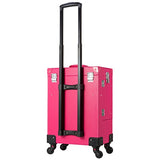 Ollieroo Makeup Train Case Rose-Pink