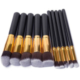 10 Pcs Makeup Brushes Set